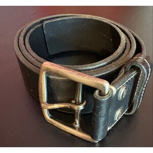 Coach Men’s belt black with silver buckle